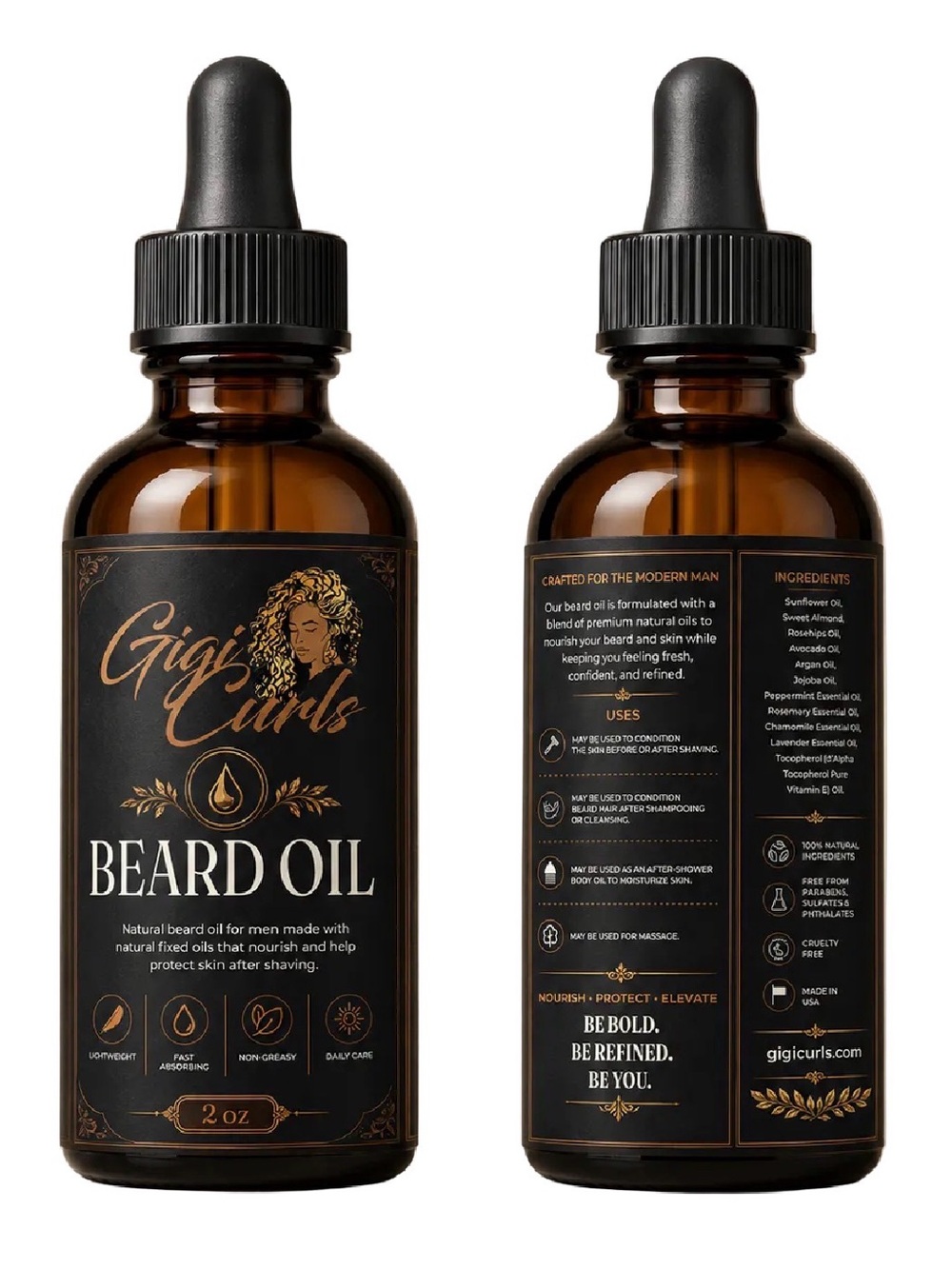 Beard Oil – Amber Brown